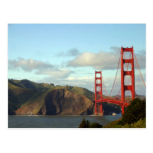 Golden gate bridge carte postale