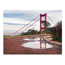 Golden gate bridge carte postale