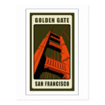 Golden gate bridge carte postale
