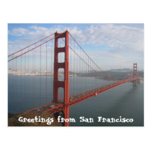 Golden gate bridge cartes postales