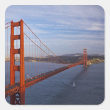 Golden gate bridge de Marin Autocollants Carrés