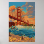 Golden gate bridge - San Francisco, affiche de CA