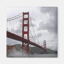 Golden Gate de point de fort Aimants Pour Réfrigérateur