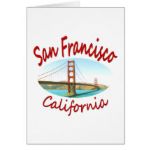 Golden Gate de San Francisco la Californie Carte De Vœux