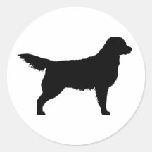 Golden retriever (noir) autocollants
