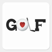 Golf avec des T-shirts et des cadeaux de boule de  Autocollants