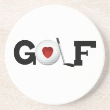 Golf avec des T-shirts et des cadeaux de boule de  Dessous De Verre