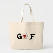 Golf avec des T-shirts et des cadeaux de boule de  Sacs En Toile