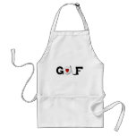 Golf avec des T-shirts et des cadeaux de boule de  Tablier