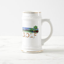 Golf avec des T-shirts et des cadeaux de chariots  Tasse