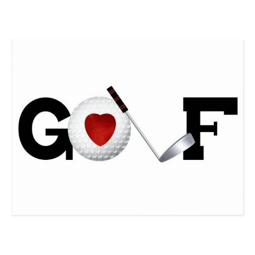 Golf d'amour cartes postales