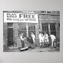 Golf de jeu libre (tout en faisant presser votre c posters