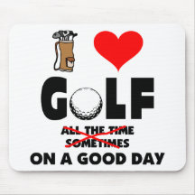 Golf drôle d'amour d'I un beau jour Tapis De Souris