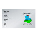golf et retraite cartes de visite professionnelles