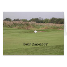 Golf n'importe qui ? carte de vœux