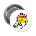 Golf souriant badges avec agrafe