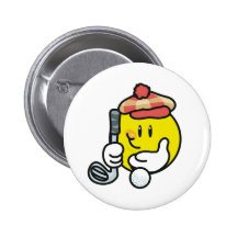 Golf souriant badges avec agrafe