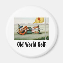 Golf SUPÉRIEUR de Vieux Monde Aimants Pour Réfrigérateur