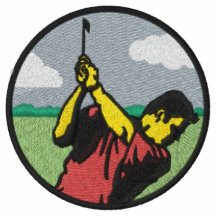 golfeur dans le noir polo