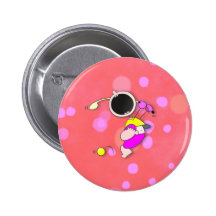 Golfeur drôle d'enfant badge avec épingle