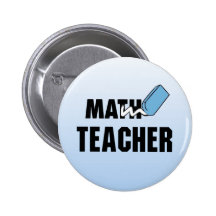 Gomme drôle de bleu de professeur de maths pin's