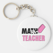 Gomme drôle de rose de professeur de maths porte-clef