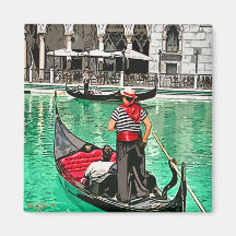 Gondolier Aimant Pour Réfrigérateur