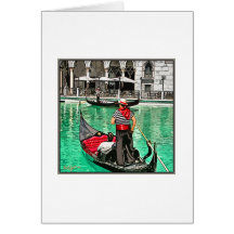 Gondolier Cartes De Vœux