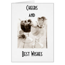 GOODBYE=CHEERS ET MEILLEURS VOEUX À VOUS CARTE DE VŒUX
