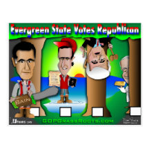GOP à feuillage persistant d'état Carte Postale