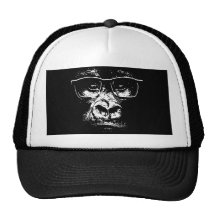 Gorille en verre casquette