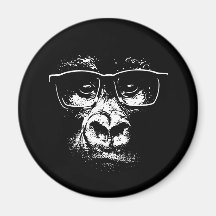 Gorille en verre magnets pour réfrigérateur
