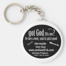 gotGod316.com Keychain Porte-clefs