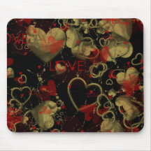 Goth affligé sale Valentine Mousepad Tapis De Souris