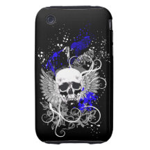 Goth s'est envolé la caisse grunge de point de crâ coque iPhone 3 tough 