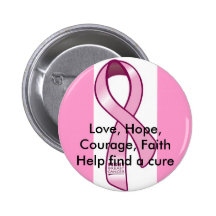 Goupille de cancer du sein badge avec épingle