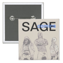 Goupille SAGE de bandes dessinées Badge Avec Épingle
