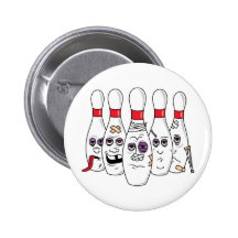 Goupilles de bowling badges avec agrafe