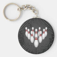Goupilles de bowling : modèle 3D : Keychain Porte-clés