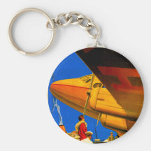 Gousset de clé de détail de voyage d'air, de mer e porte-clef