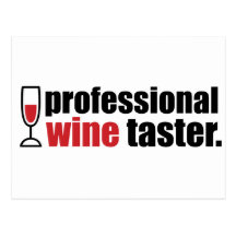 Goûteur professionnel de vin carte postale