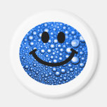 Gouttelettes d'eau souriantes magnets