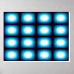 Gouttes de bleu d'art op affiche