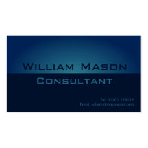 Gradient bleu de deux tons, carte de visite profes