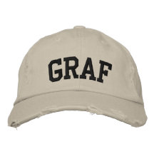 Graf Embroidered Hat Casquettes Brodées