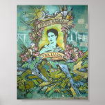 Graffiti 2 de Frida Kahlo Posters