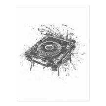Graffiti CDJ-1000 pionnier Carte Postale