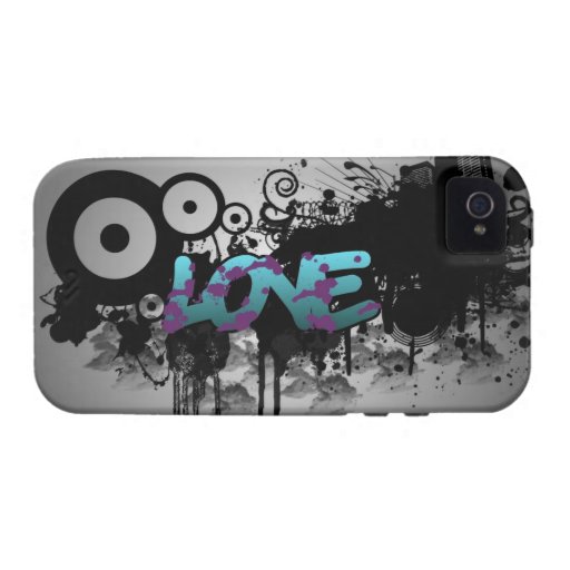Graffiti d'AMOUR Coques iPhone 4