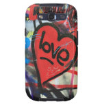 graffiti d'amour de coeur peint par rouge coque galaxy SIII