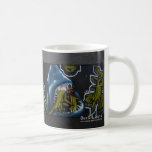 Graffiti d'attaque de requin mugs à café
